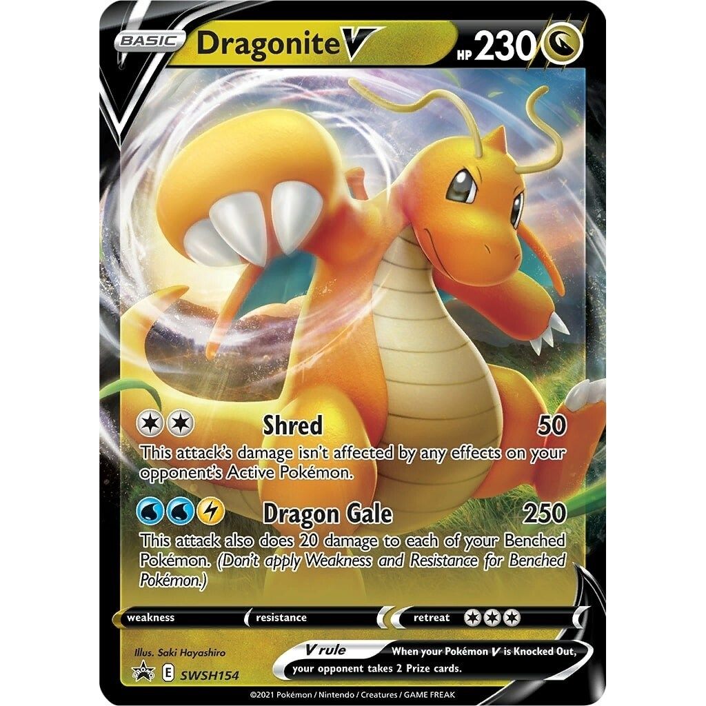 Dragonite V - SWSH154 (SWSH154) (SWSH: Sword & Shield Promo Cards) - PokeBox USA