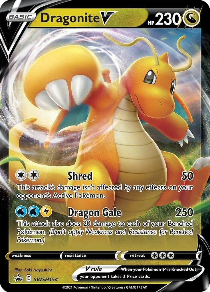 Dragonite V - SWSH154 (SWSH154) (SWSH: Sword & Shield Promo Cards) - PokeBox USA
