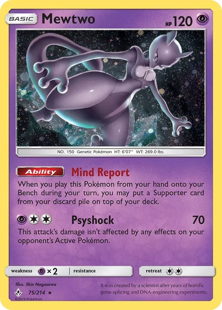 Image for Mewtwo - 75/214 (Cosmos Holo) (Costco Exclusive) (075/214) (Miscellaneous Cards & Products) - Pokemon