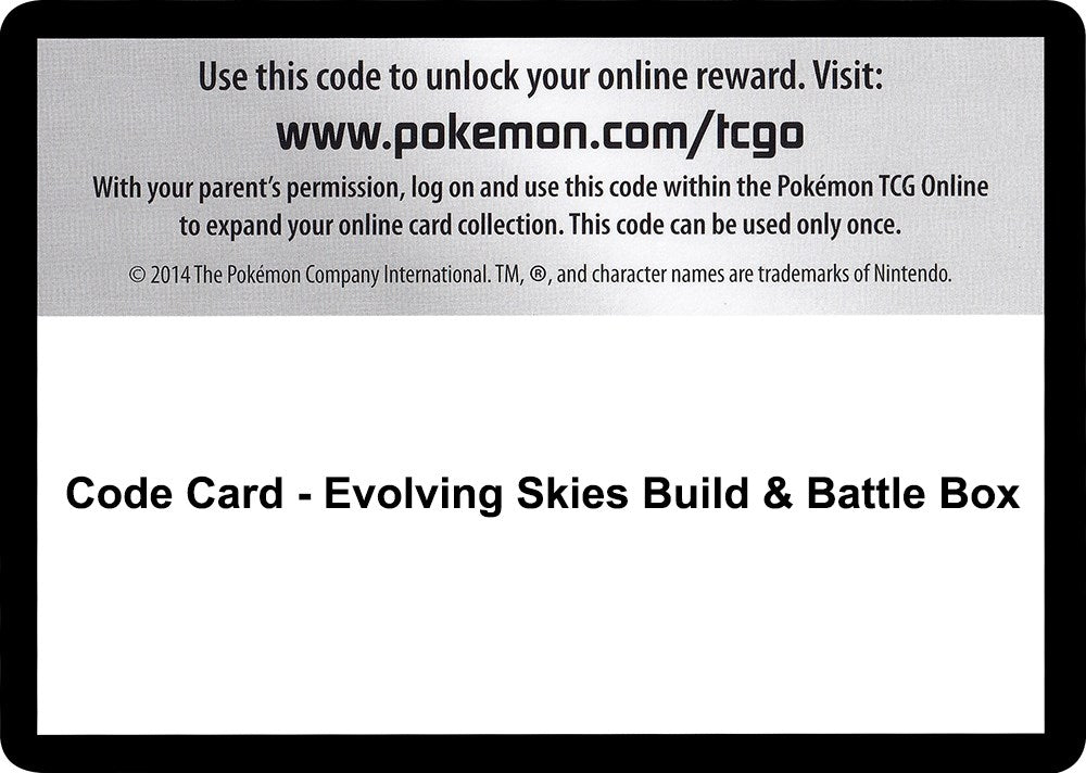 Image for Code Card - Evolving Skies Build & Battle Box (SWSH07: Evolving Skies) (SWSH07) - Pokemon