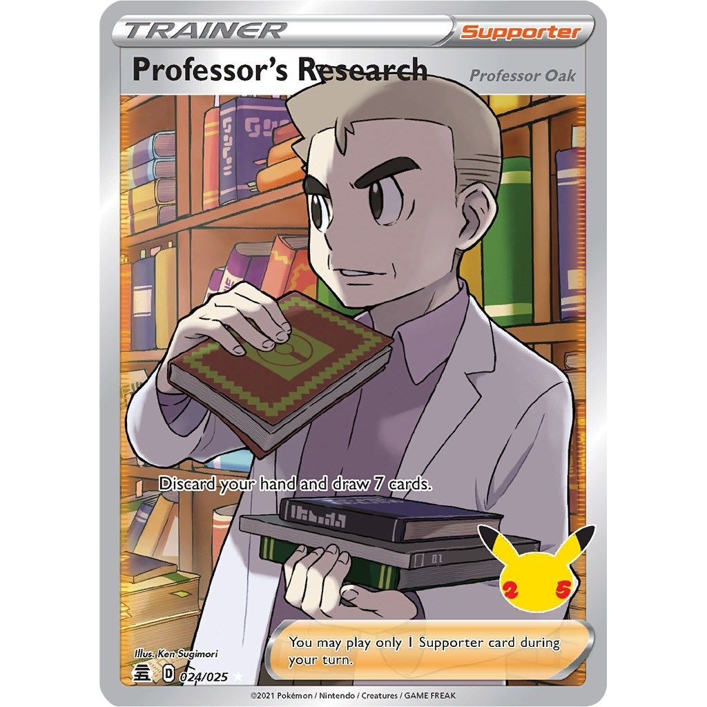 Professor's Research (Full Art) (024/025) (Celebrations) - PokeBox USA