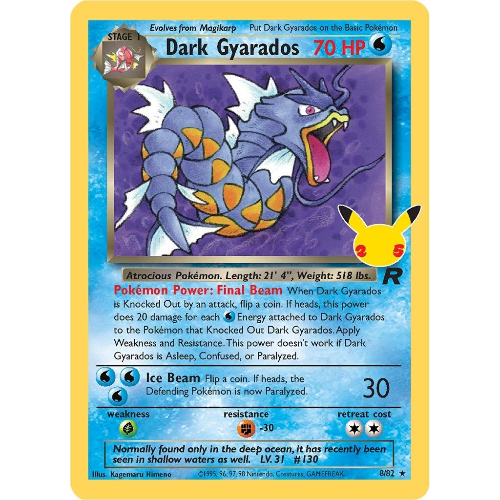 Dark Gyarados (8/82) (Celebrations: Classic Collection) - PokeBox USA
