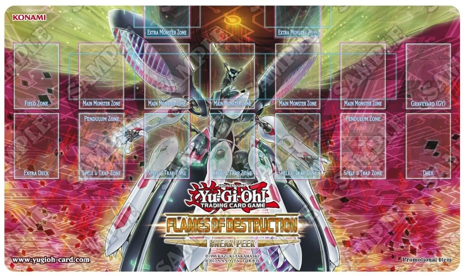 Image for Yu-Gi-Oh! Flames of Destruction Sneak Peek Promo Game Mat - Topologic Trisbaena - Playmats
