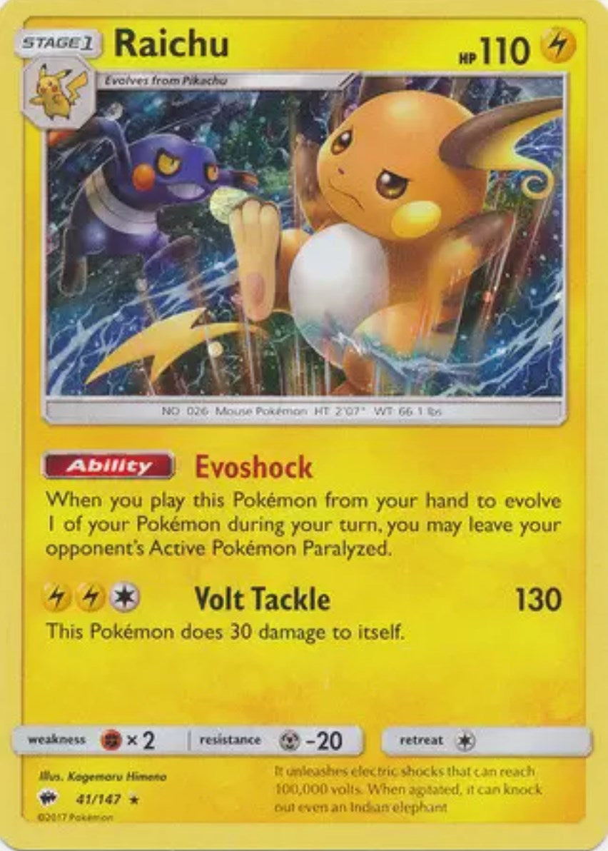 Image for Raichu - 41/147 (Cosmos Holo) (041/147) (Blister Exclusives) (BLE) - Pokemon