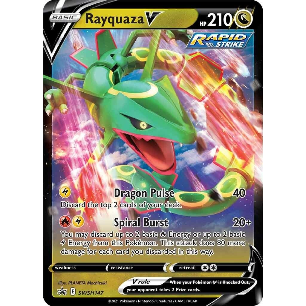 Rayquaza V - SWSH147 (SWSH147) (SWSH: Sword & Shield Promo Cards) - PokeBox USA