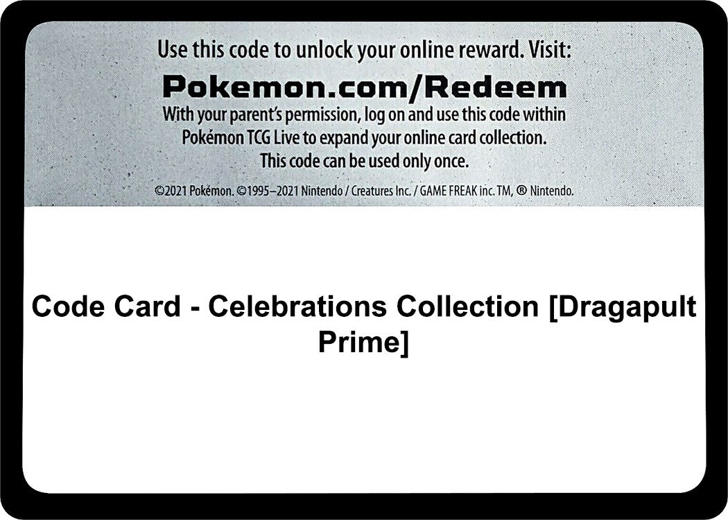 Image for Code Card - Celebrations Collection [Dragapult Prime] (Celebrations) (CLB) - Pokemon