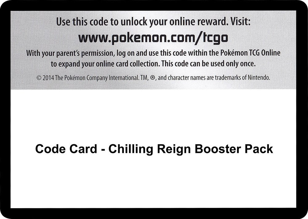 Image for Code Card - Chilling Reign Booster Pack (SWSH06: Chilling Reign) (SWSH06) - Pokemon