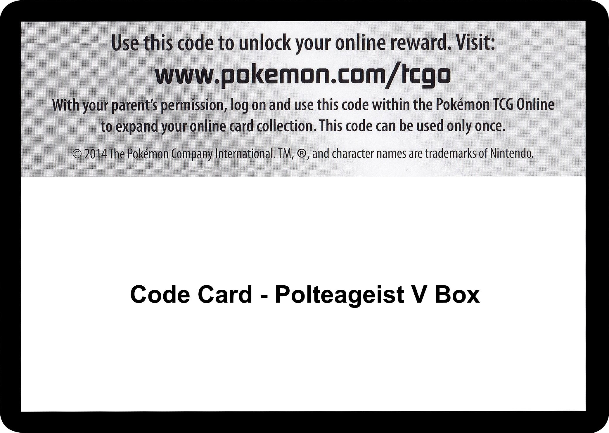 Image for Code Card - Polteageist V Box (SWSH02: Rebel Clash) (SWSH02) - Pokemon