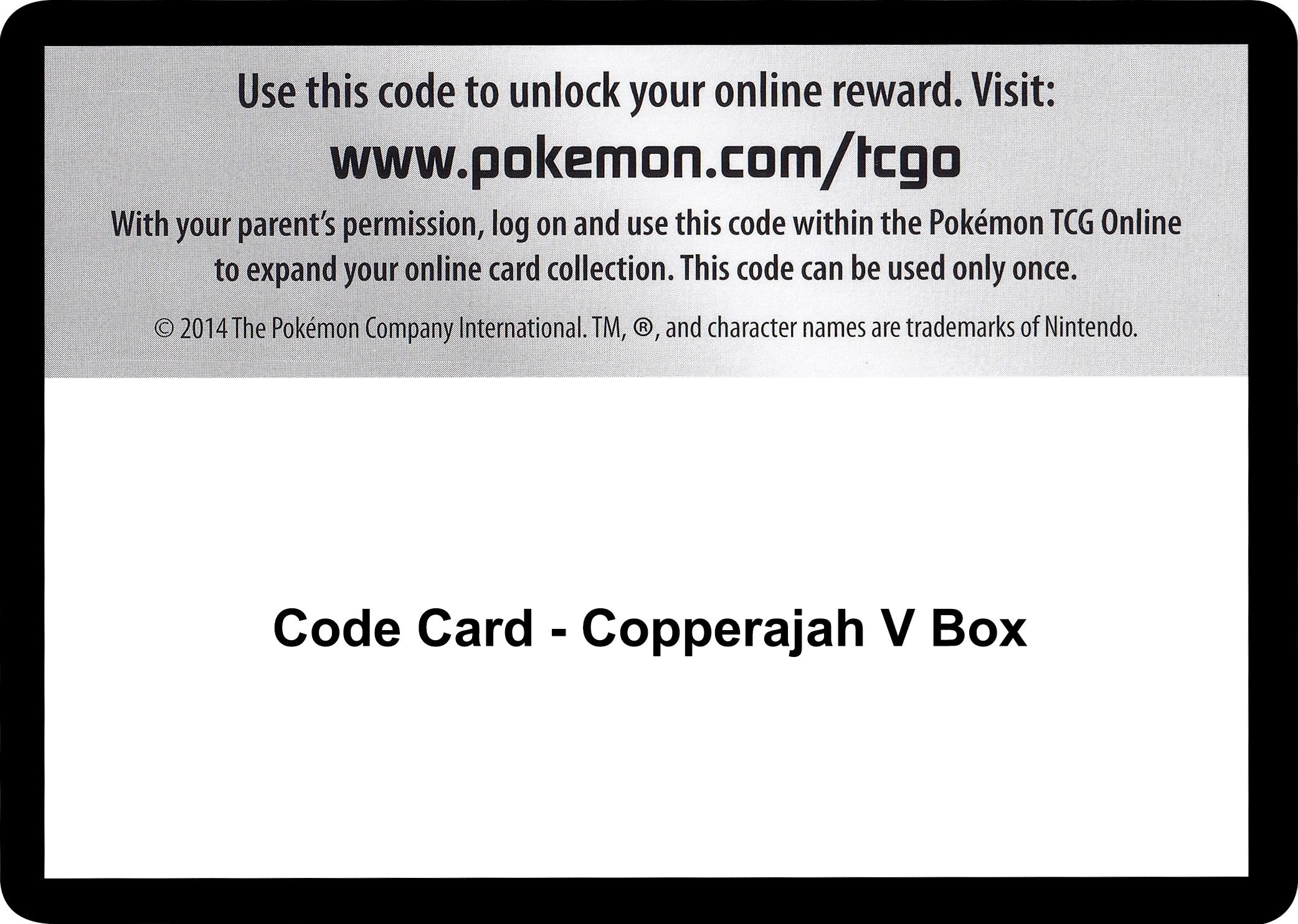 Image for Code Card - Copperajah V Box (SWSH02: Rebel Clash) (SWSH02) - Pokemon