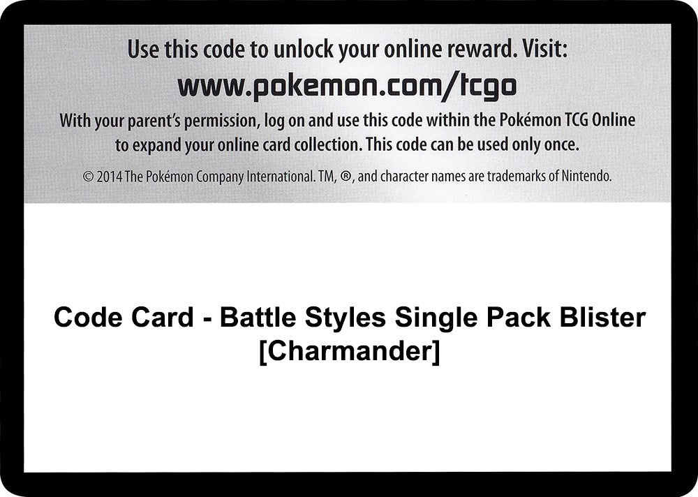 Image for Code Card - Battle Styles Single Pack Blister [Charmander] (SWSH05: Battle Styles) (SWSH05) - Pokemon