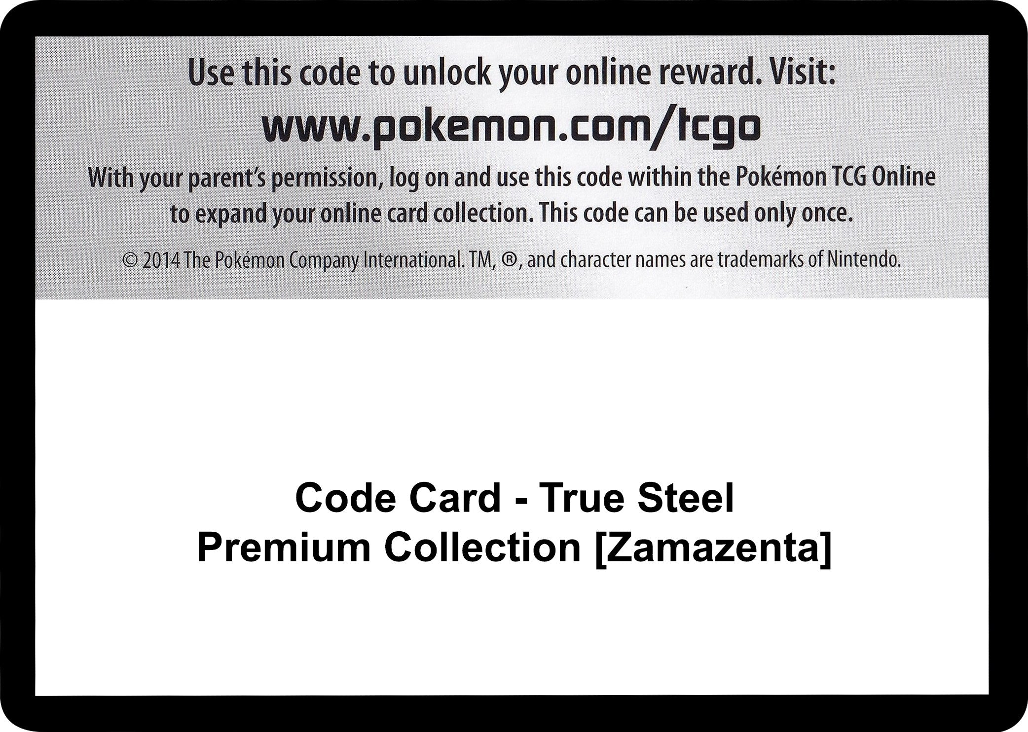 Image for Code Card - True Steel Premium Collection [Zamazenta] (SWSH03: Darkness Ablaze) (SWSH03) - Pokemon