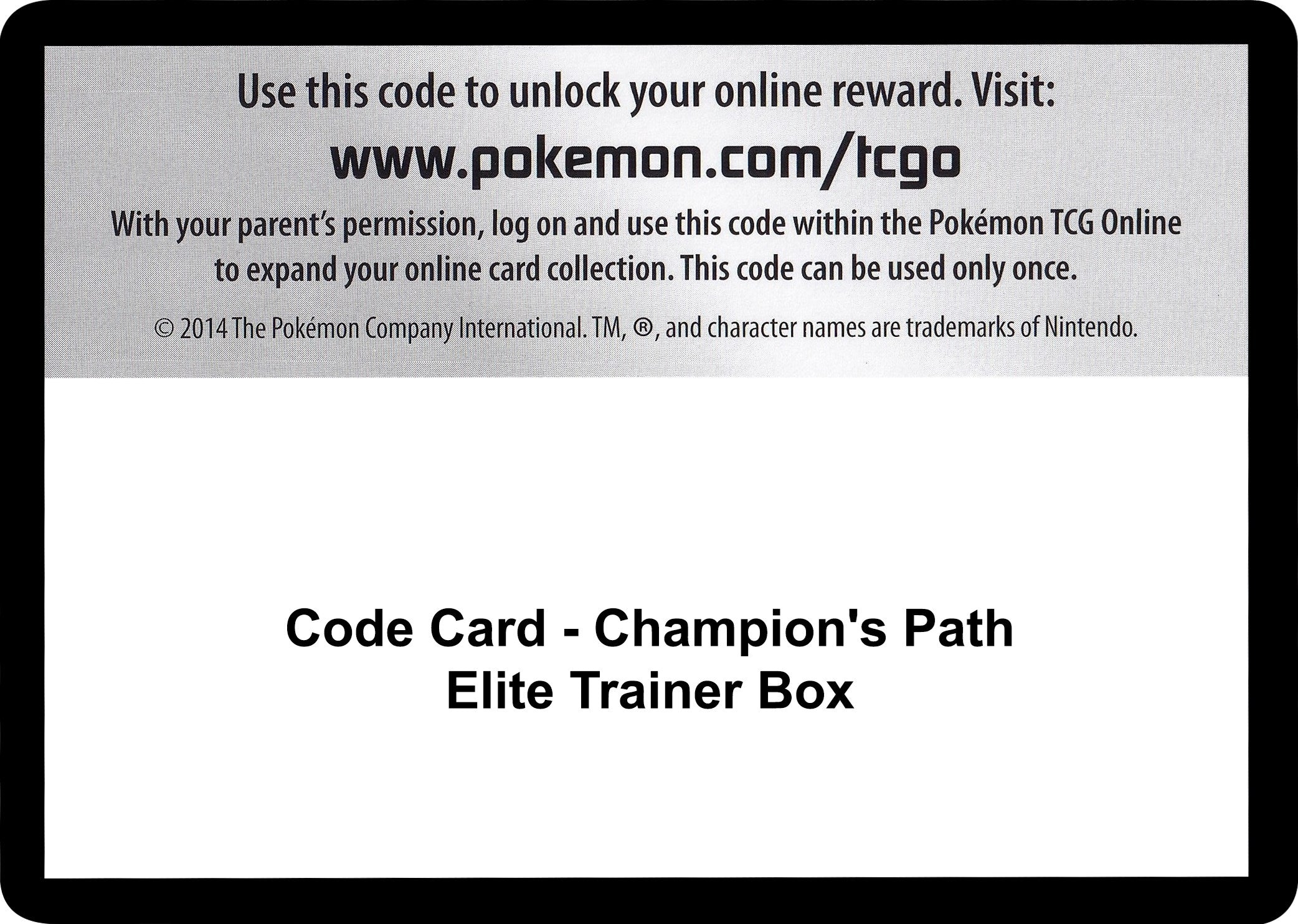 Image for Code Card - Champion's Path Elite Trainer Box (Champion's Path) (CHP) - Pokemon