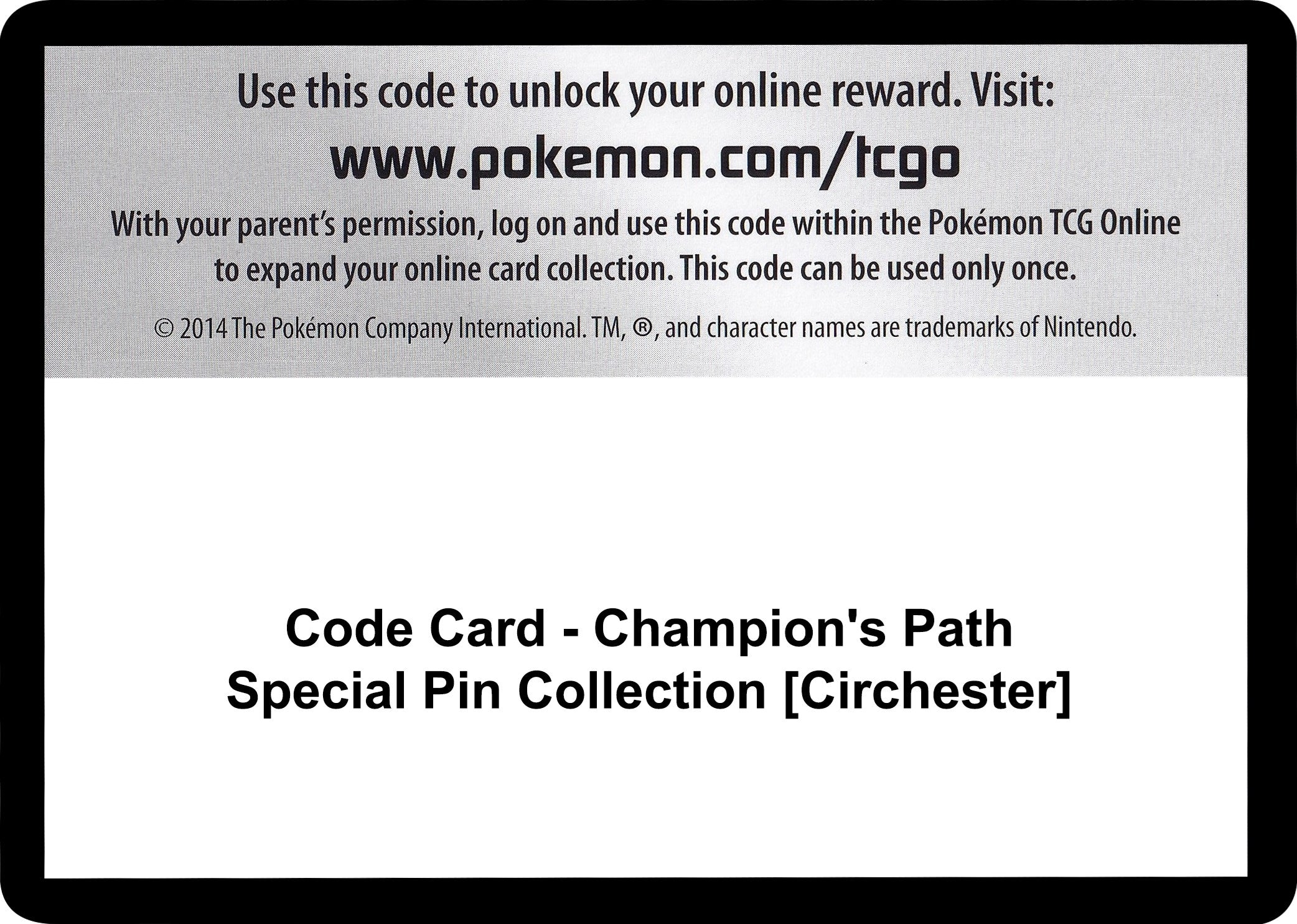 Image for Code Card - Champion's Path Special Pin Collection [Circhester] (Champion's Path) (CHP) - Pokemon