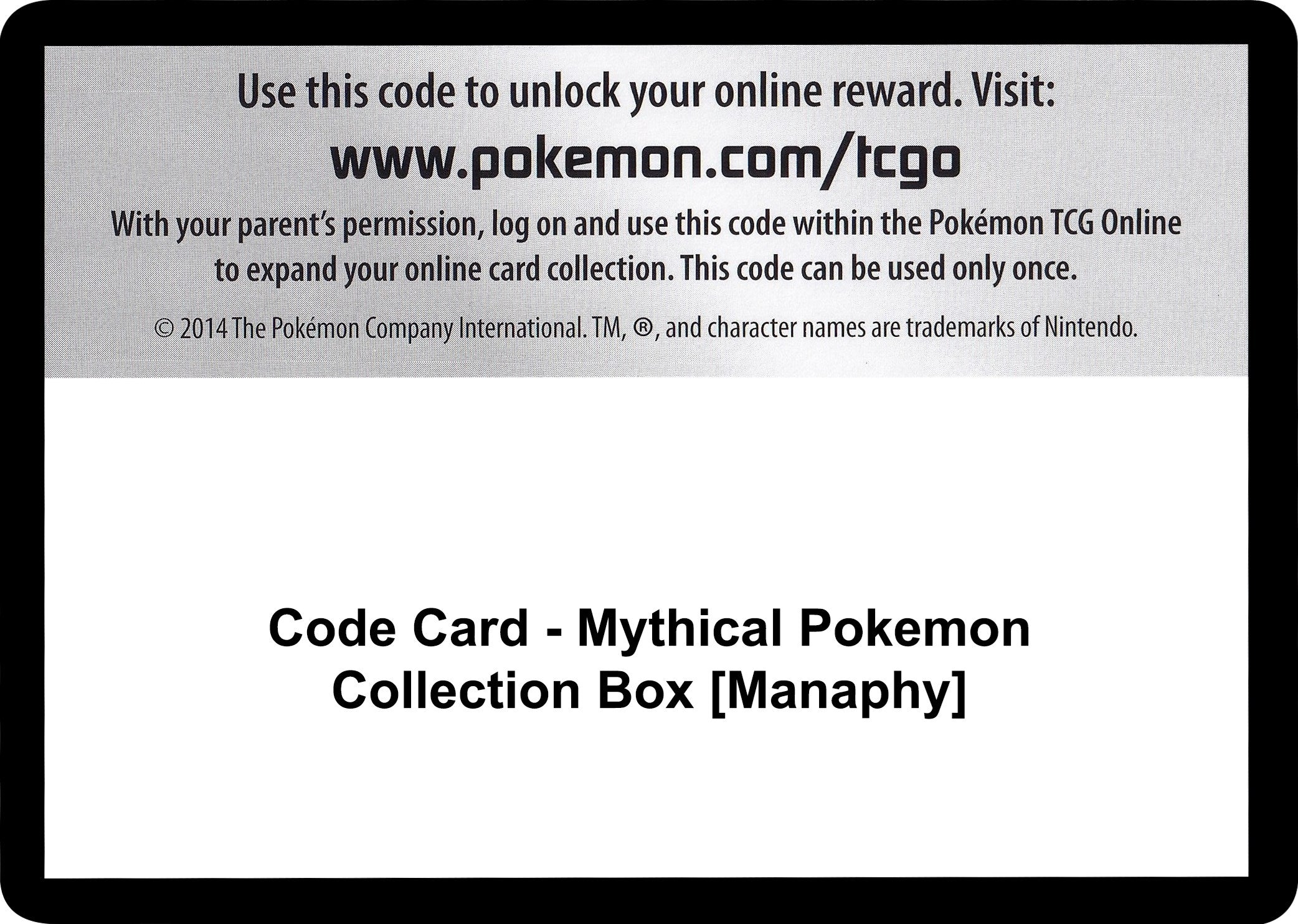 Image for Code Card - Mythical Pokemon Collection Box [Manaphy] (Generations) (GEN) - Pokemon