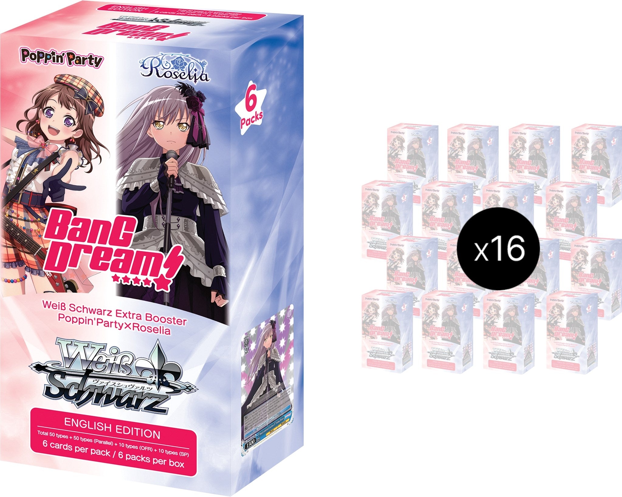 Image for Poppin'Party x Roselia Extra Booster Box Case - Weiss Schwarz