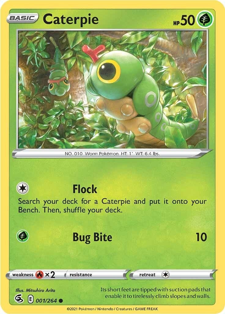 Image for Caterpie (001/264) (SWSH08: Fusion Strike) (SWSH08) - Pokemon