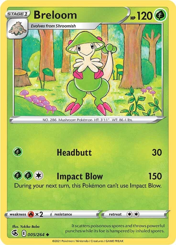 Image for Breloom (005/264) (SWSH08: Fusion Strike) (SWSH08) - Pokemon