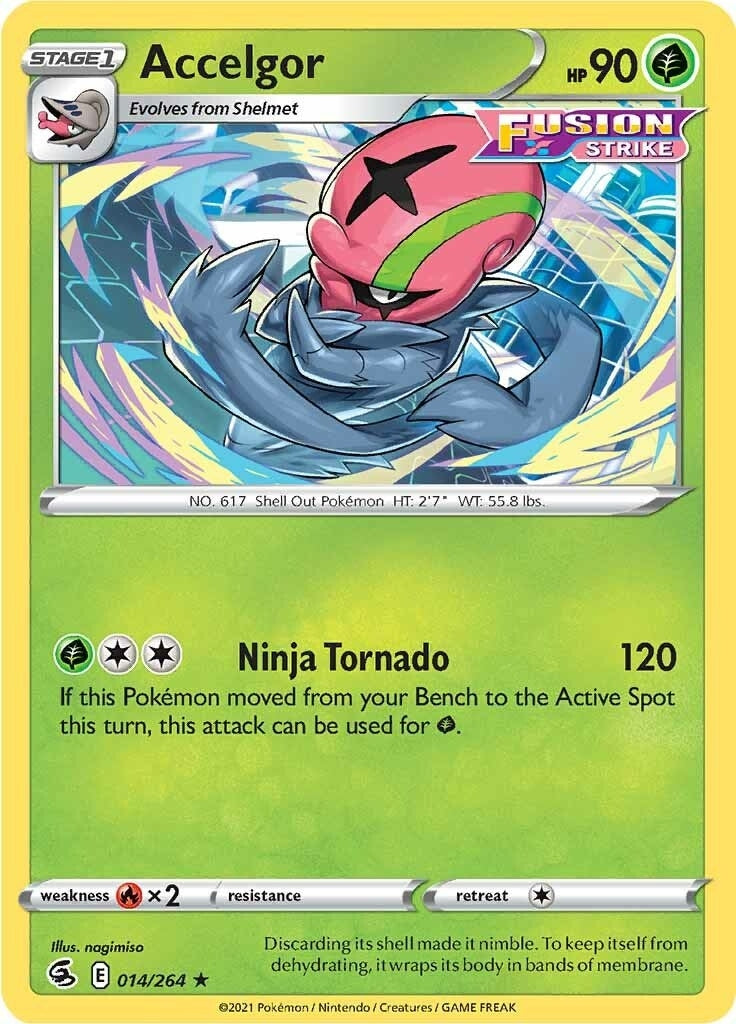 Image for Accelgor (014/264) (SWSH08: Fusion Strike) (SWSH08) - Pokemon