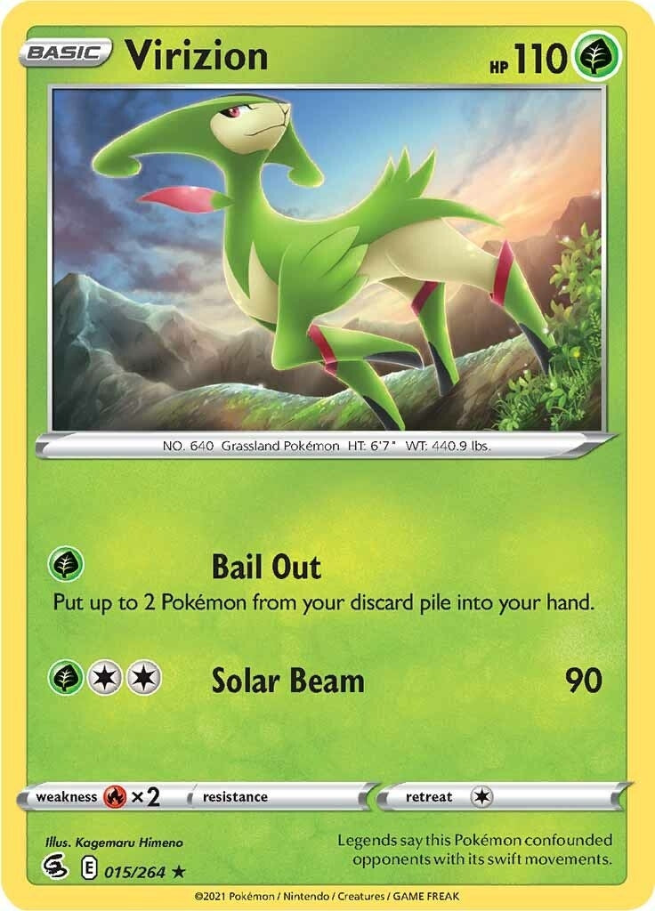 Image for Virizion (015/264) (SWSH08: Fusion Strike) (SWSH08) - Pokemon