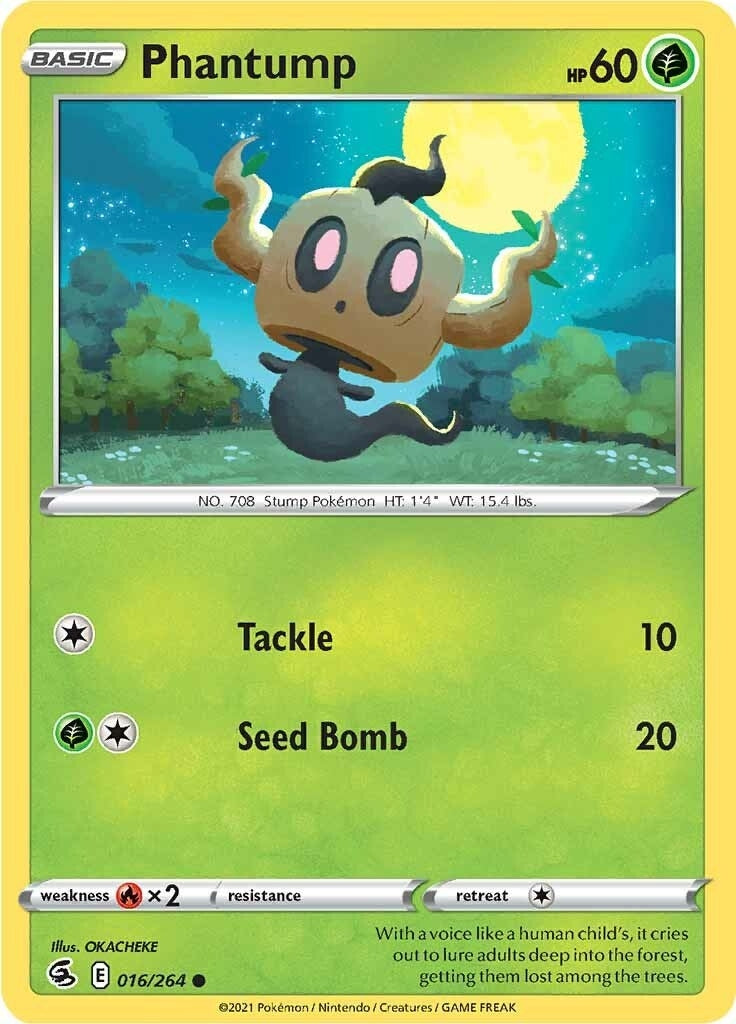 Image for Phantump (016/264) (SWSH08: Fusion Strike) (SWSH08) - Pokemon