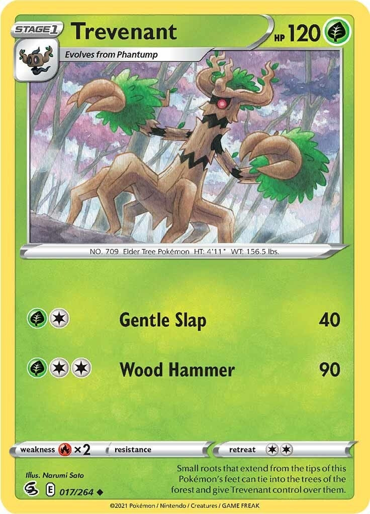 Image for Trevenant (017/264) (SWSH08: Fusion Strike) (SWSH08) - Pokemon