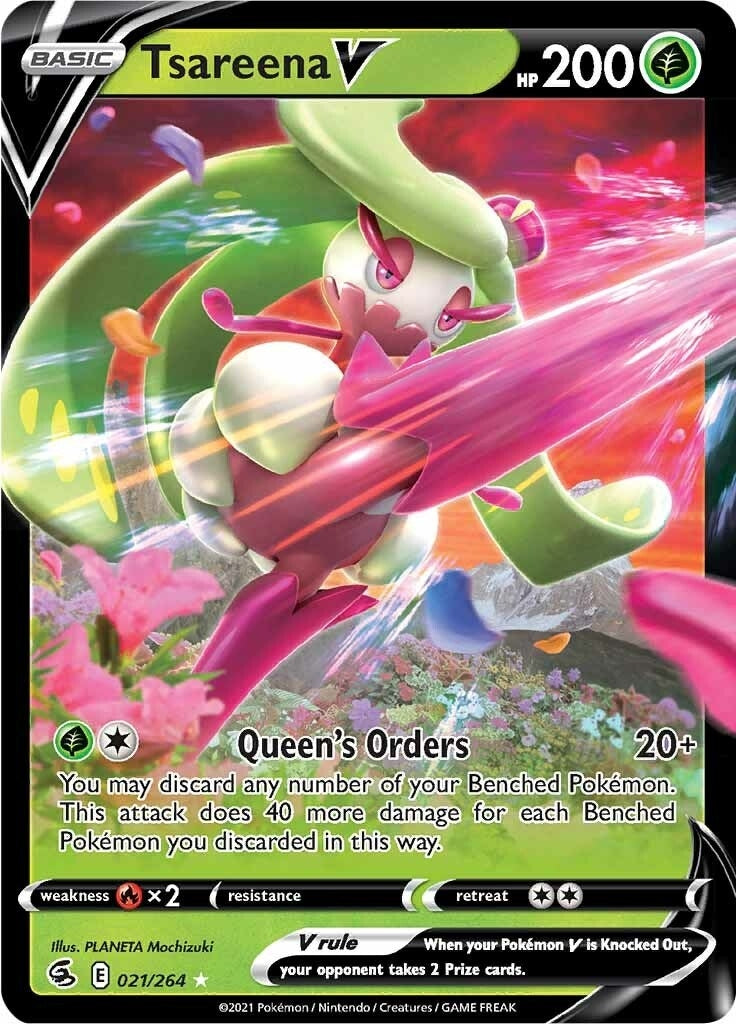 Image for Tsareena V (021/264) (SWSH08: Fusion Strike) (SWSH08) - Pokemon