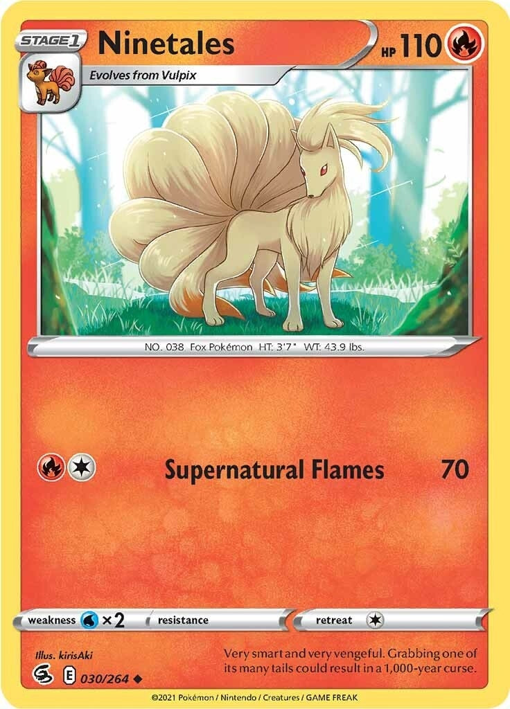 Image for Ninetales (30) (030/264) (SWSH08: Fusion Strike) (SWSH08) - Pokemon