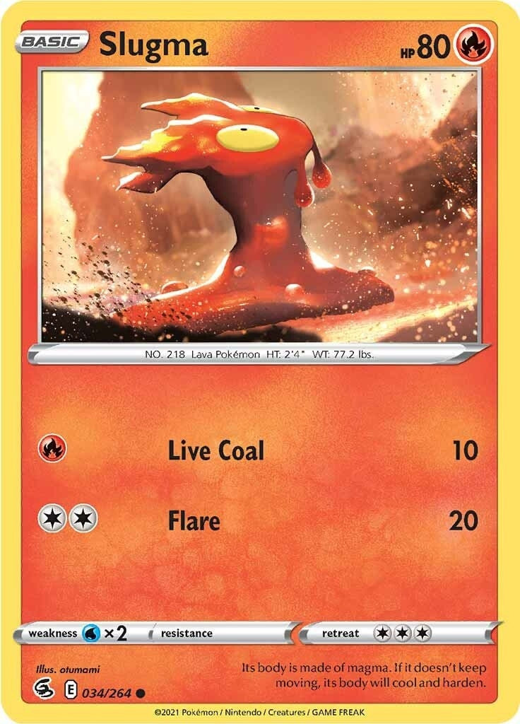 Image for Slugma (034/264) (SWSH08: Fusion Strike) (SWSH08) - Pokemon