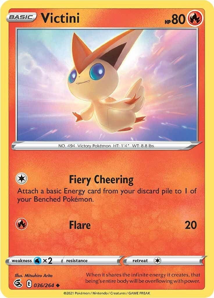 Image for Victini (036/264) (SWSH08: Fusion Strike) (SWSH08) - Pokemon