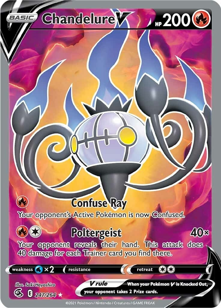 Image for Chandelure V (Full Art) (247/264) (SWSH08: Fusion Strike) (SWSH08) - Pokemon