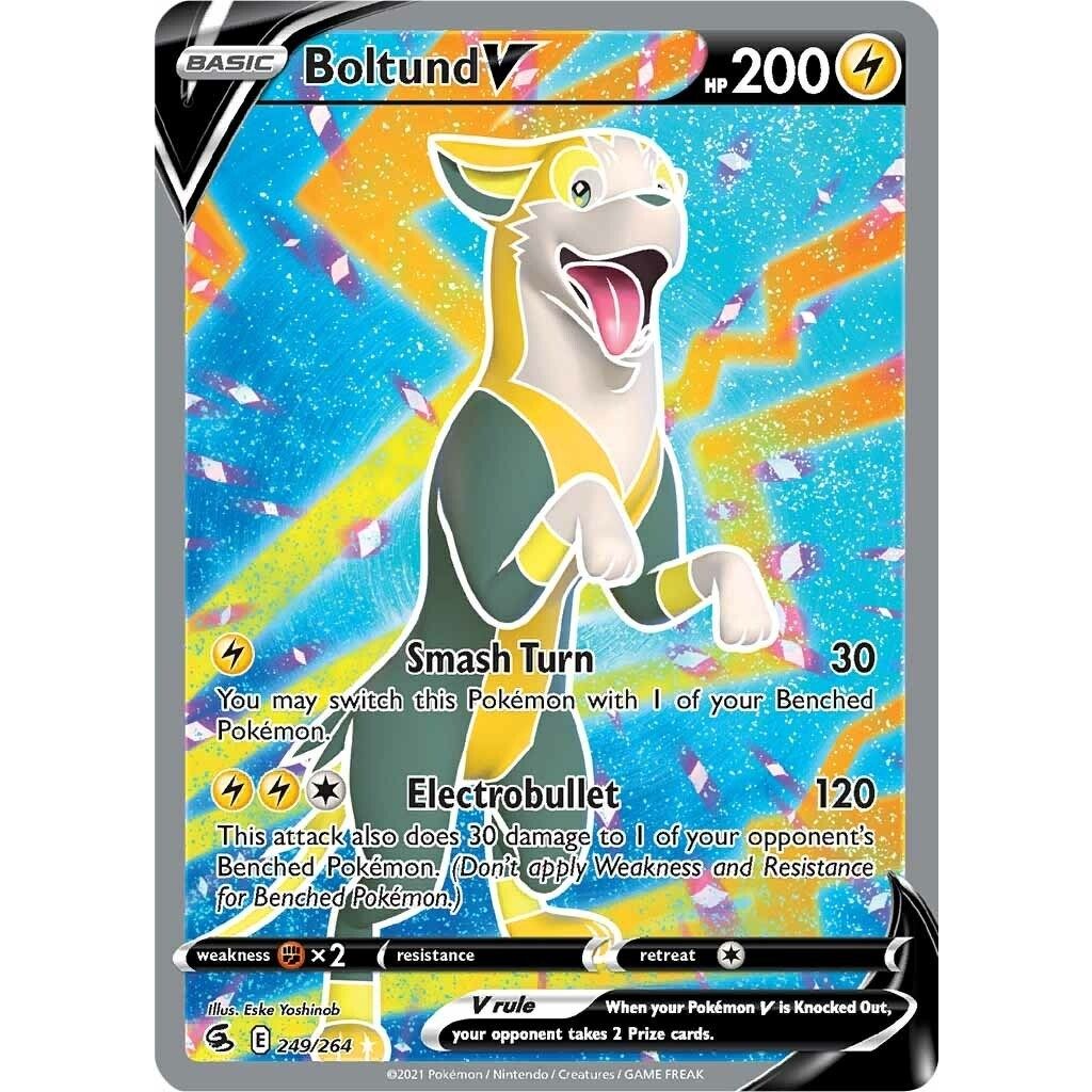 Boltund V (Full Art) (249/264) (SWSH08: Fusion Strike) - PokeBox USA