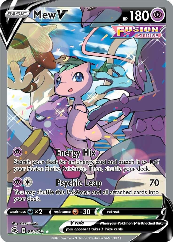 Image for Mew V (Alternate Full Art) (251/264) (SWSH08: Fusion Strike) (SWSH08) - Pokemon