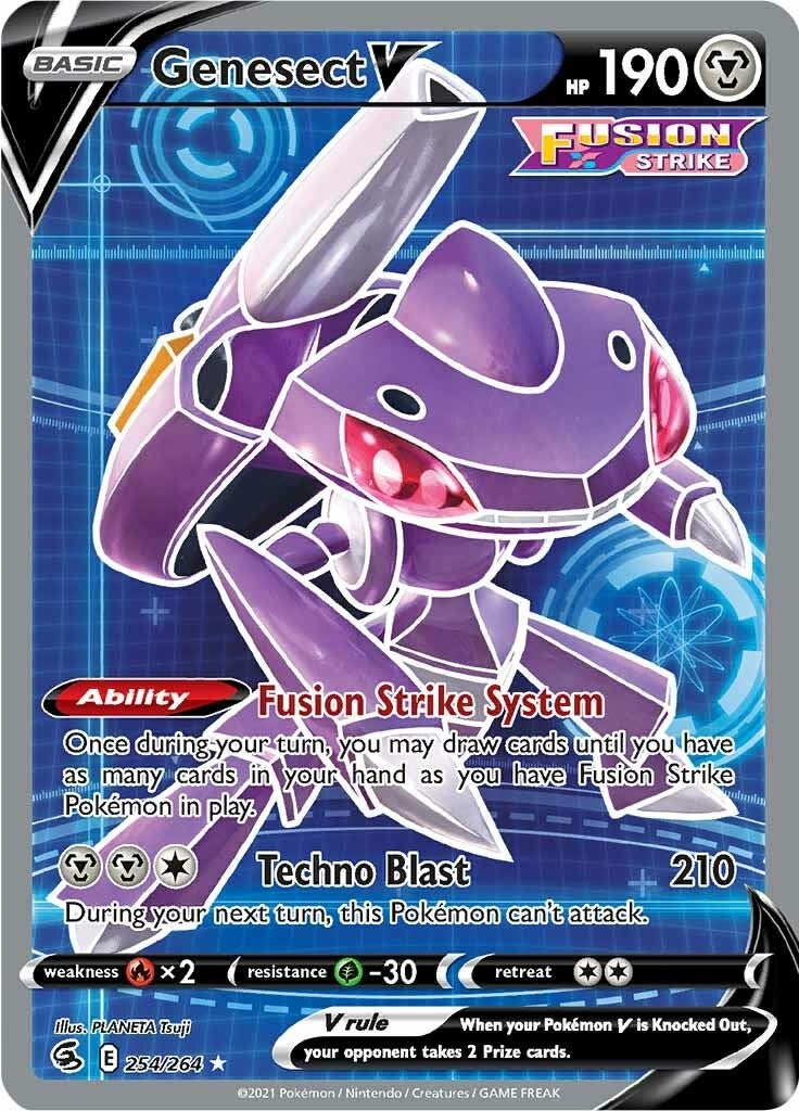 Image for Genesect V (Full Art) (254/264) (SWSH08: Fusion Strike) (SWSH08) - Pokemon