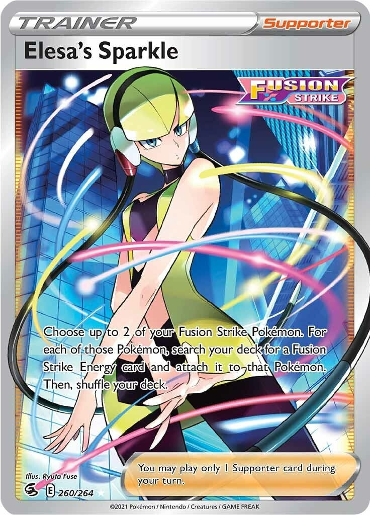 Image for Elesa's Sparkle (Full Art) (260/264) (SWSH08: Fusion Strike) (SWSH08) - Pokemon
