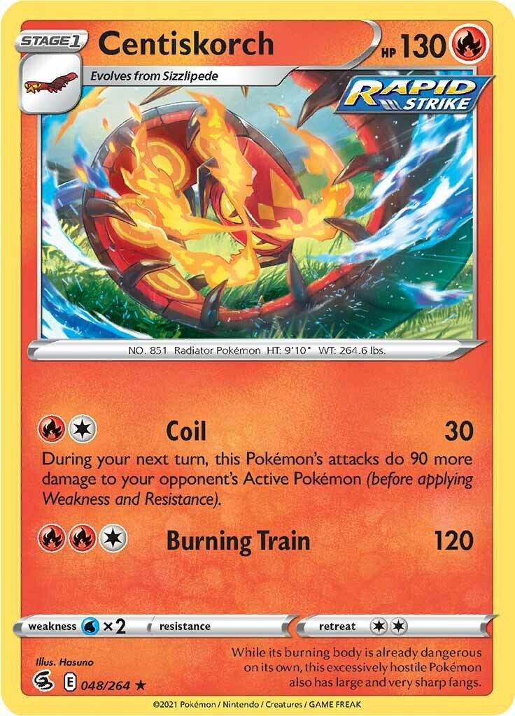 Image for Centiskorch (48) (048/264) (SWSH08: Fusion Strike) (SWSH08) - Pokemon