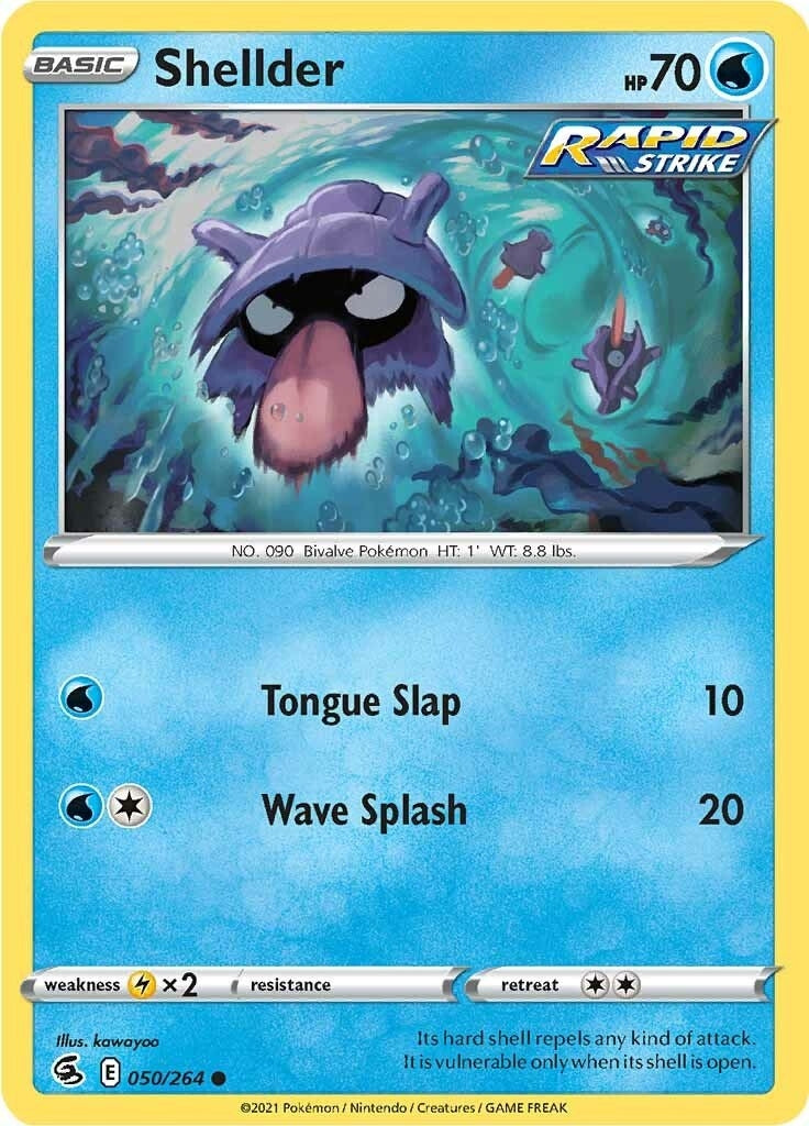 Image for Shellder (050/264) (SWSH08: Fusion Strike) (SWSH08) - Pokemon