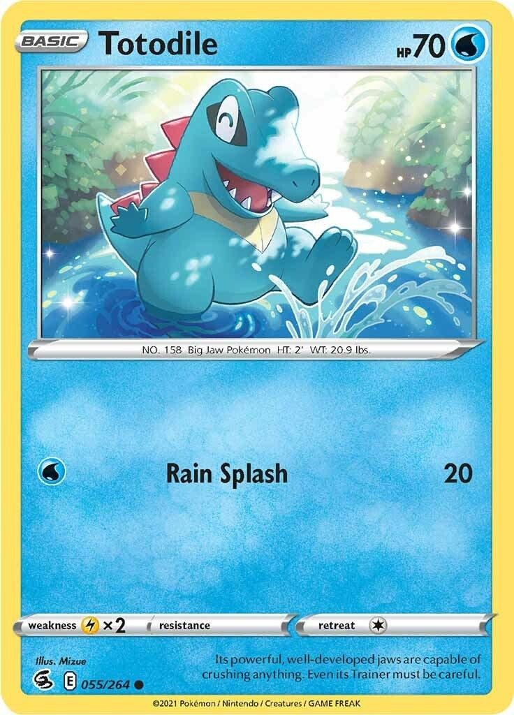 Image for Totodile (055/264) (SWSH08: Fusion Strike) (SWSH08) - Pokemon