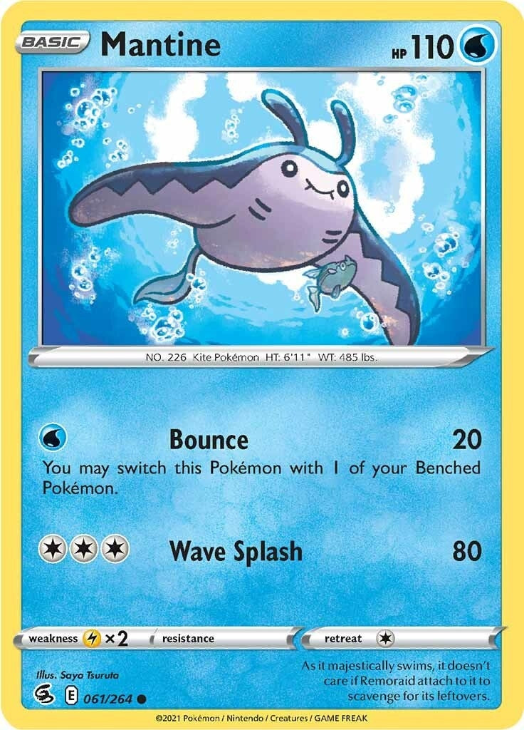 Image for Mantine (061/264) (SWSH08: Fusion Strike) (SWSH08) - Pokemon