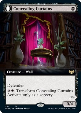 Concealing Curtains (Extended Art) (367) (Innistrad: Crimson Vow)