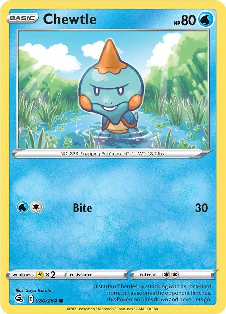 Image for Chewtle (080/264) (SWSH08: Fusion Strike) (SWSH08) - Pokemon