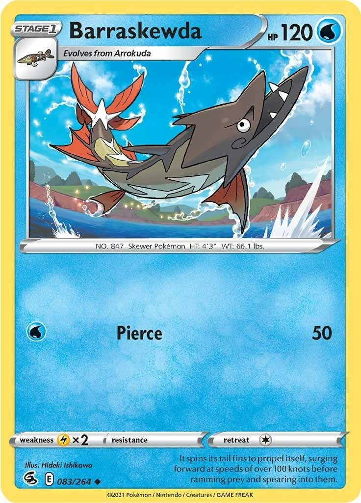 Image for Barraskewda (083/264) (SWSH08: Fusion Strike) (SWSH08) - Pokemon