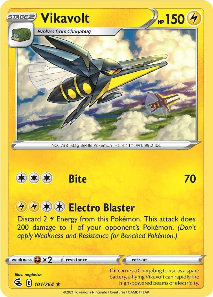 Image for Vikavolt (101/264) (SWSH08: Fusion Strike) (SWSH08) - Pokemon