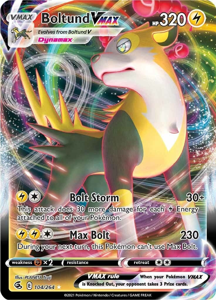 Image for Boltund VMAX (104/264) (SWSH08: Fusion Strike) (SWSH08) - Pokemon