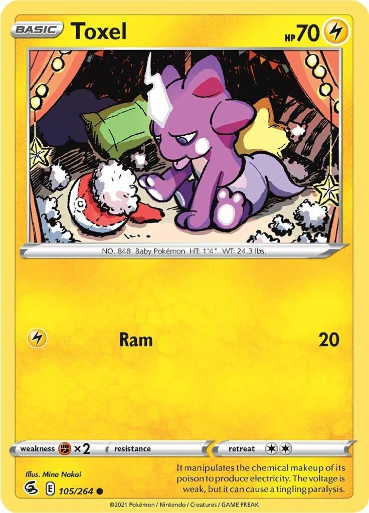 Image for Toxel (105) (105/264) (SWSH08: Fusion Strike) (SWSH08) - Pokemon