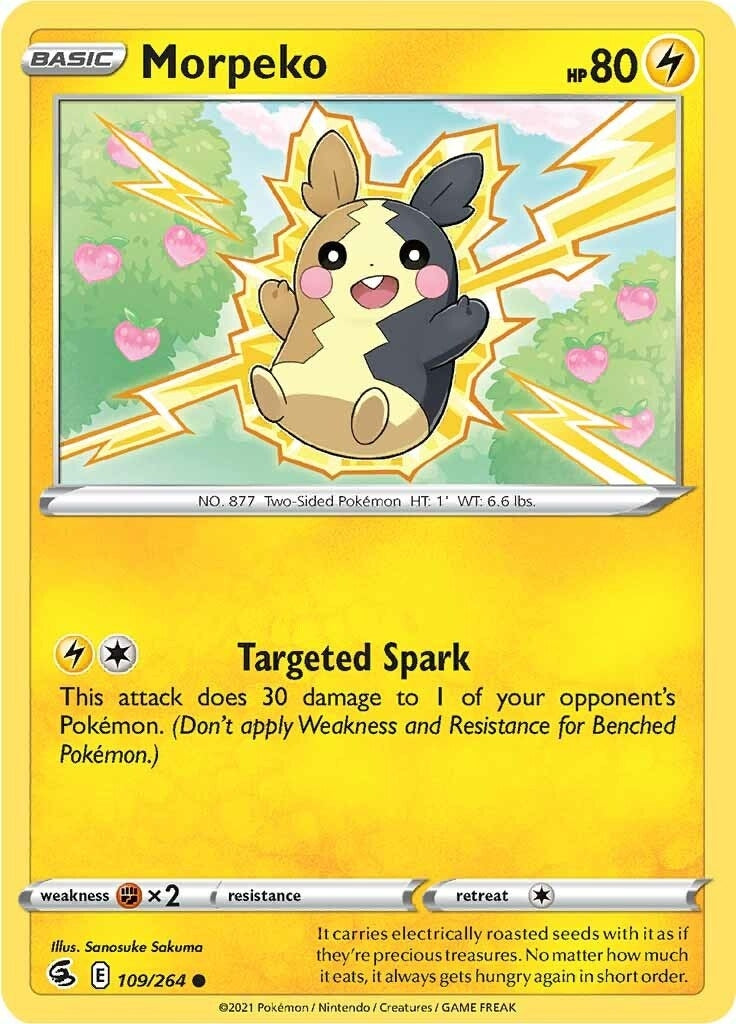 Image for Morpeko (109) (109/264) (SWSH08: Fusion Strike) (SWSH08) - Pokemon