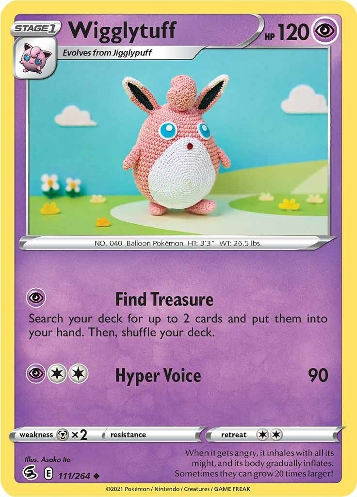 Image for Wigglytuff (111/264) (SWSH08: Fusion Strike) (SWSH08) - Pokemon