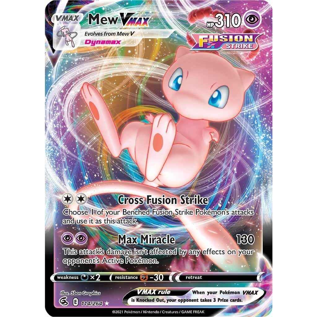 Mew VMAX (114/264) (SWSH08: Fusion Strike) - PokeBox USA