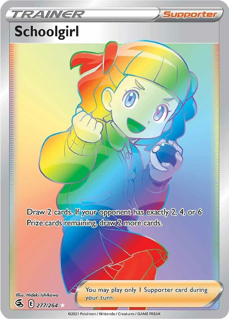 Image for Schoolgirl (Secret) (277/264) (SWSH08: Fusion Strike) (SWSH08) - Pokemon