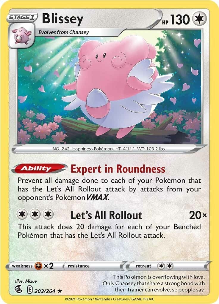 Image for Blissey (203/264) (SWSH08: Fusion Strike) (SWSH08) - Pokemon
