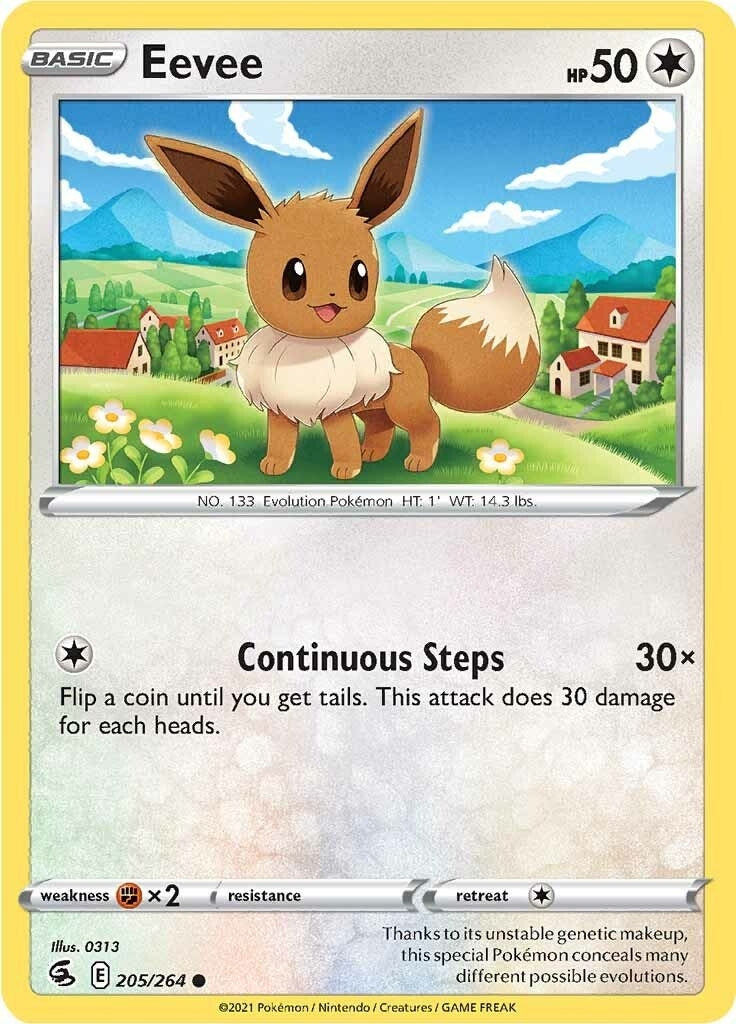 Image for Eevee (205/264) (SWSH08: Fusion Strike) (SWSH08) - Pokemon
